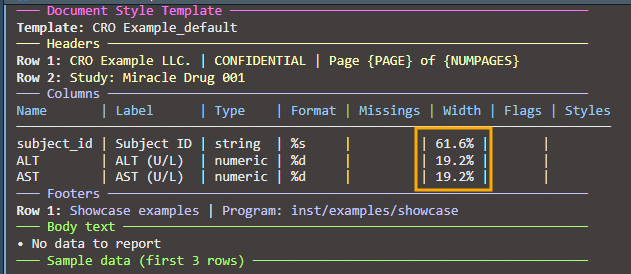 colwidth auto calculated